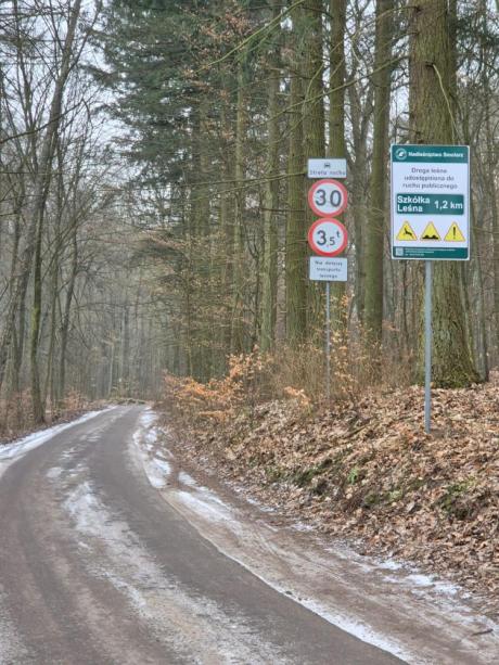 Udostępnienie do ruchu drogi leśnej do Górzysk